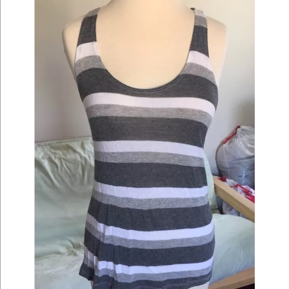 SPLENDID striped racerback knit tank top